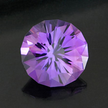 Amethyst brilliant cut Nigeria cut by Setiel Masaki